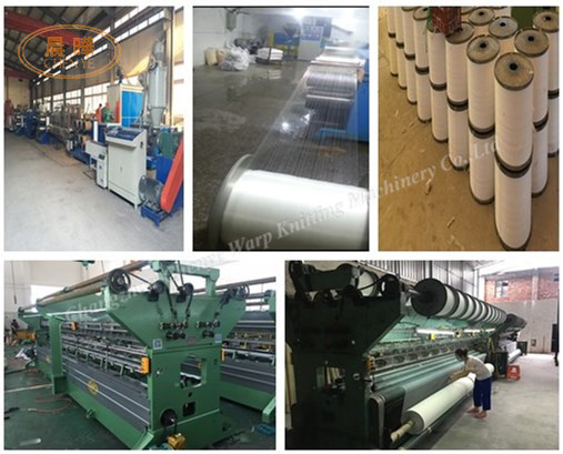 Computerized Raschel Net Bag Machine , Single Needle Bar Fruit Net Making Machine