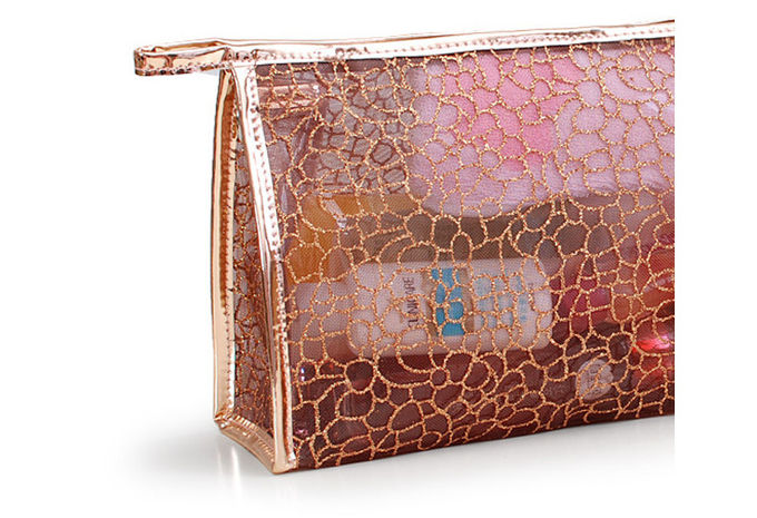Fashion Custom Stone Pattern Pvc Cosmetic Toiletry Bag