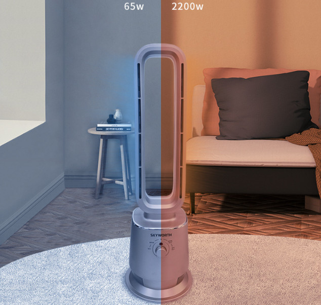 2200W ABS Winter Heater, Fast Heating Fan, Vertical Hot Air Electric Heater