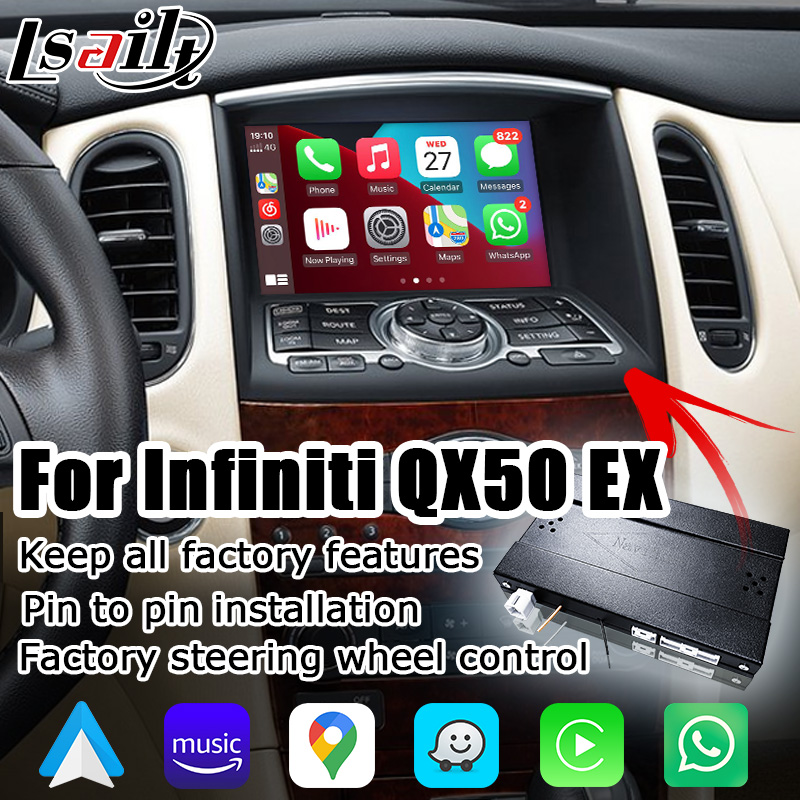 Wireless android auto carplay for Infiniti EX35 EX25 EX37 QX50 EX IT08 08IT module box