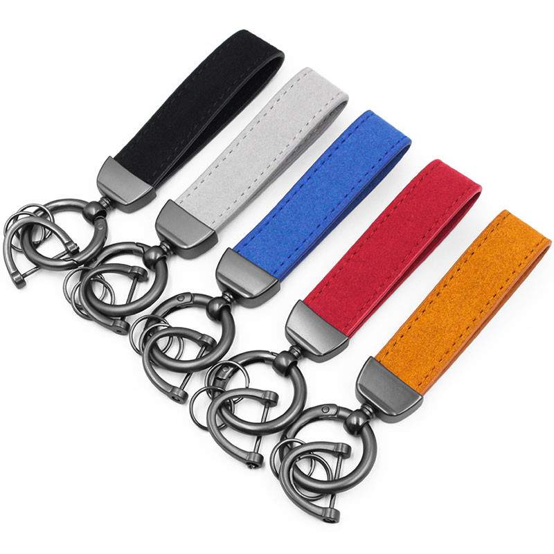Custom Bulk Leather Key Chain Die Cutting Printing Business Giveaways
