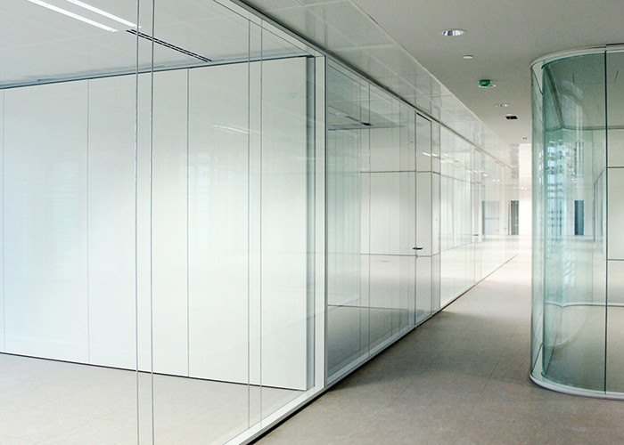 Modern Simple Design Glass Partition Wall Fire Prevention High Quality Glass Wall Partition