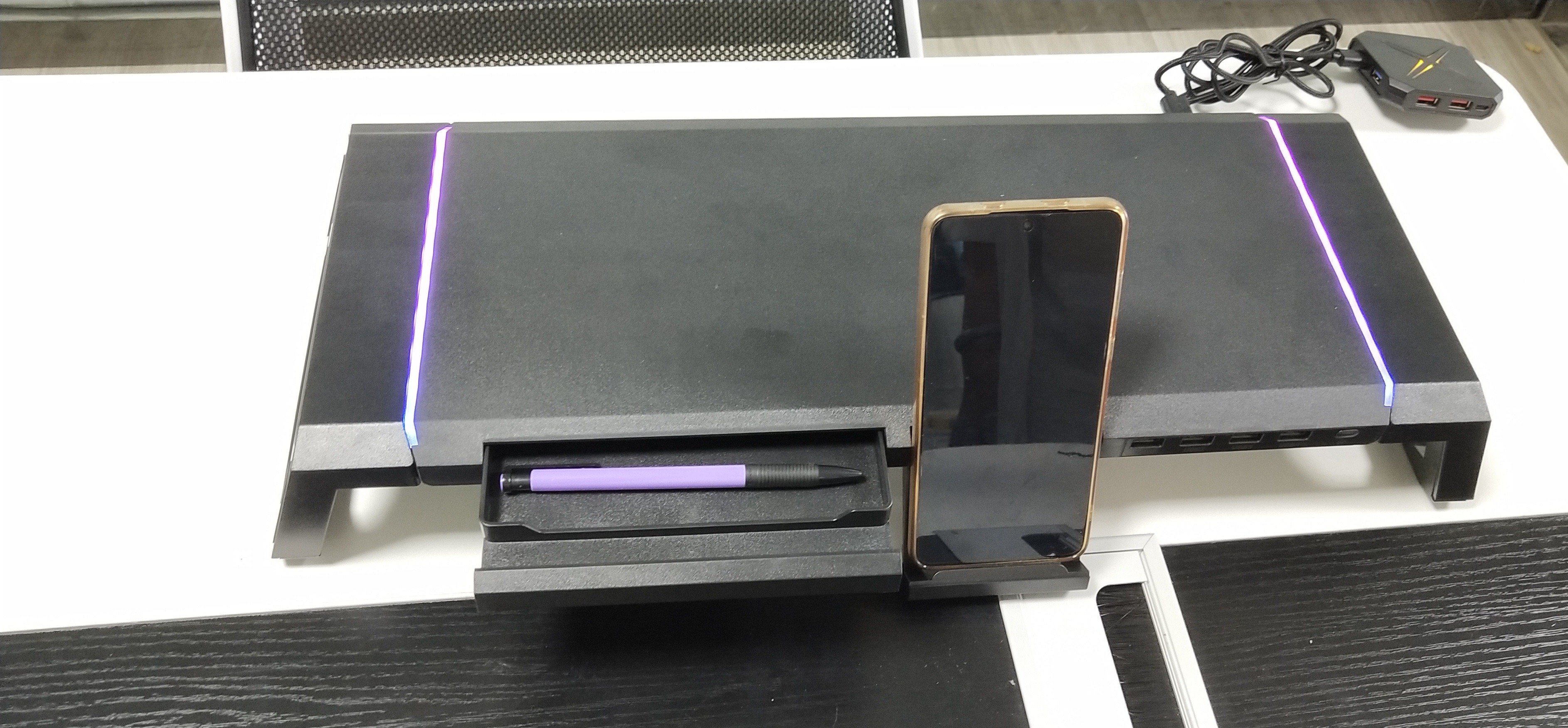 SECC Metal Monitor Stand With USB3.0 Hub / Wireless Charging