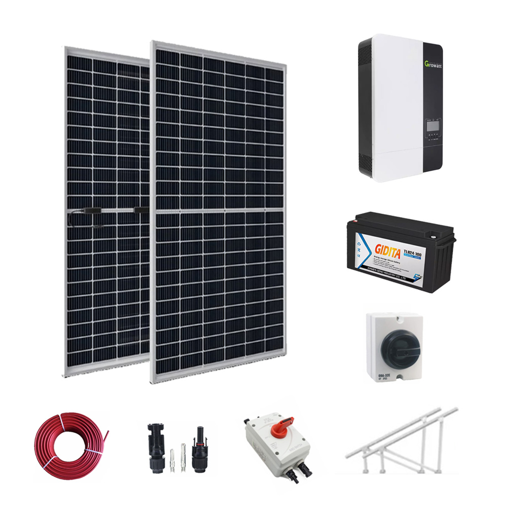 Off Grid 5000w Solar Panels Pv Power Energy 5kwp 5kw Solar System