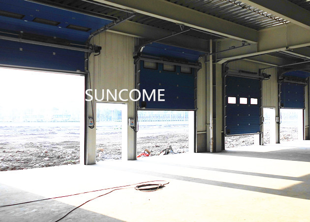 High Speed Industrial Sectional Doors Safe 40mm Insulated Sandwich Panel