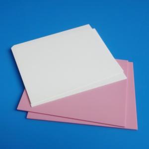 China Electronics Thin Film Ceramic Substrate High Dielectric Polished Pink 96% Purity wholesale