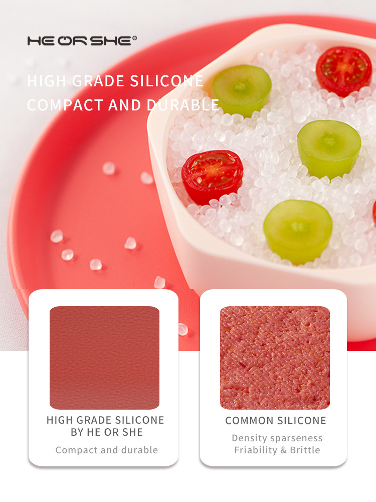 Steam Sterilization Food Safe Hexagon Baby Plate And Bowl