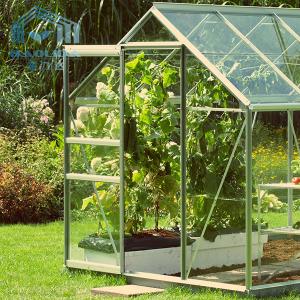 China Tulip Aluminium Garden Horticulture Greenhouse Glass Sheet Covered wholesale