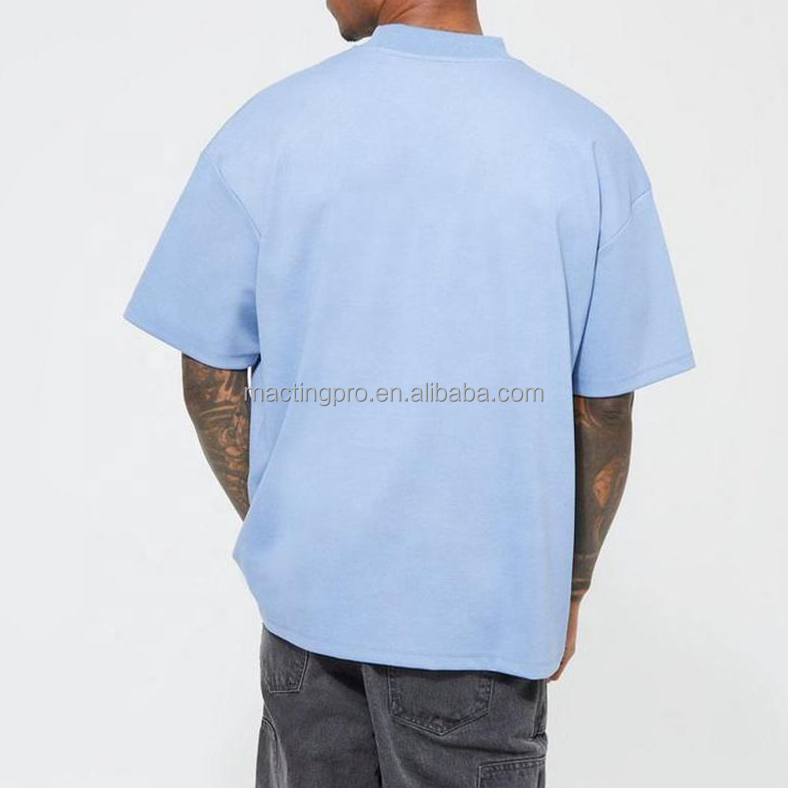 Heavyweight T Shirt Blanks Wholesale Jersey Fabric Oversize Drop Shoulder Tshirt 300 Gsm Blank Plain Tee