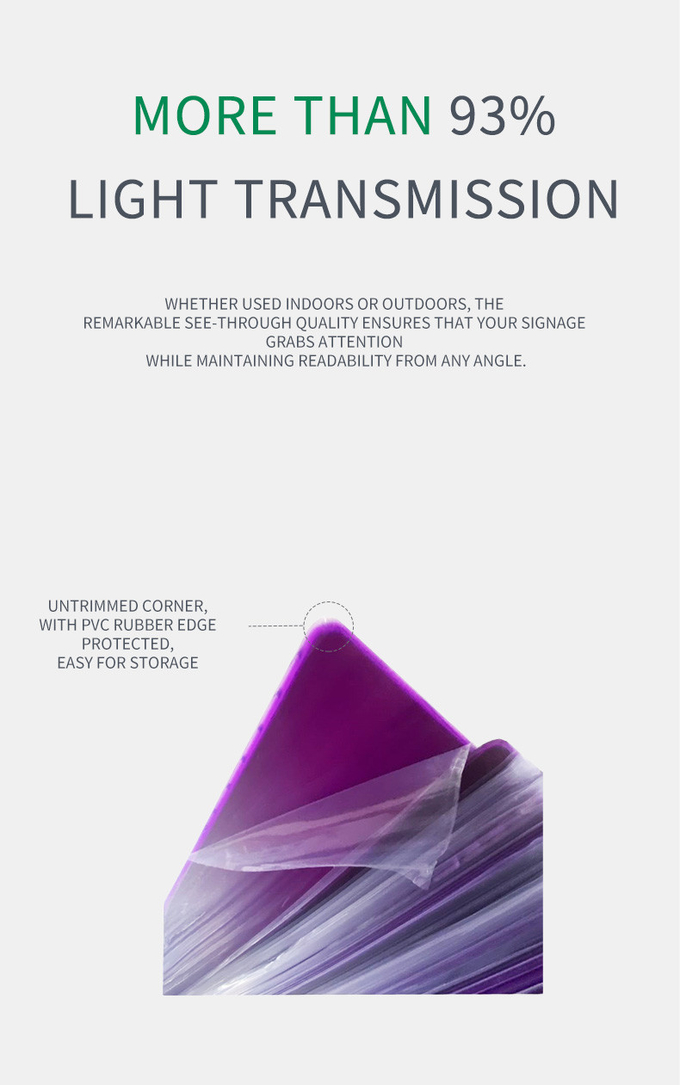 UV Blocking Coloreds Purple See Through Glossy Solid Perspex Sheet For Signage