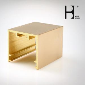 China Anodizing Surface C3604 Brass Extrusion Profiles For Furniture wholesale