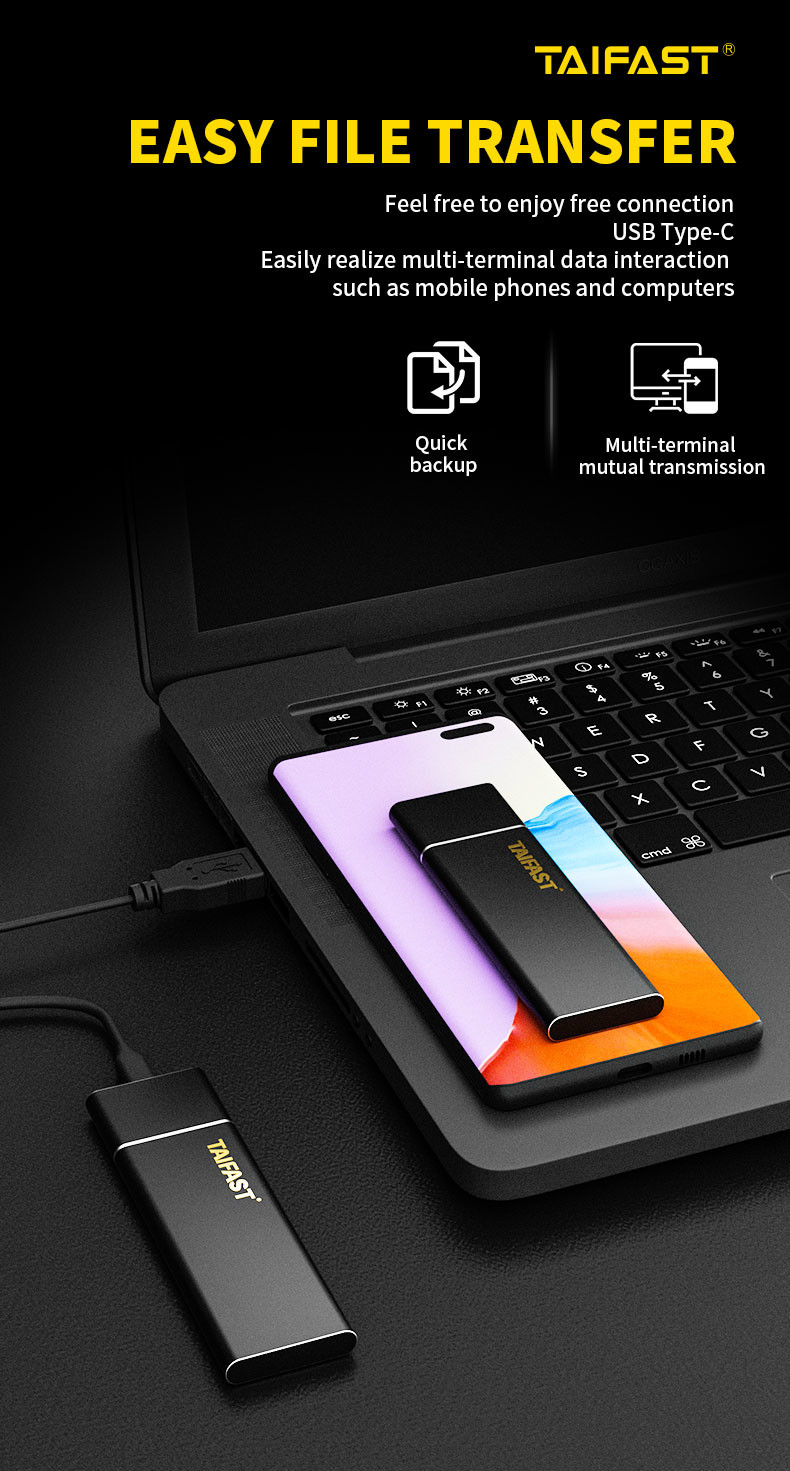 Sata 240gb Black External Hard Drive Taifast Portable Disk CE