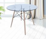 North Europe EAM toughened glass table household simple modern fashion rice