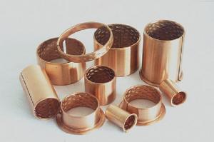 China Straight / Flanged Wrapped Bronze Bushings CuSn8P CuSn6.5P Bronze Material wholesale