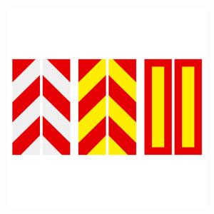 China Hi Vis Yellow Vehicle Conspicuity Markings Lorry Marker Boards Red wholesale