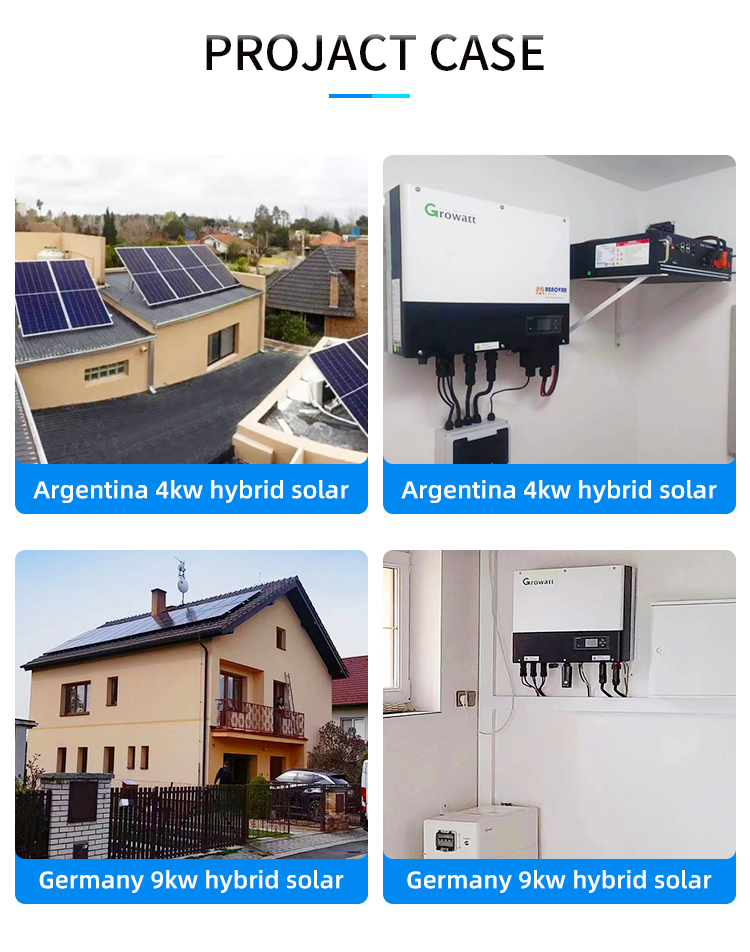 Hybrid Solar Inverter 9KW 10KW with Lithium Battery 9KW 10KW Battery Solar System