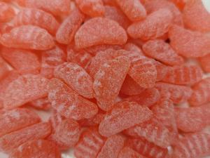 China 3g 13g Orange Segment Shape Starch Sweet Gummy Candy wholesale