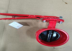 China Size 100mm Medium Water Butterfly Fire Protection Valves Clamp Connection wholesale