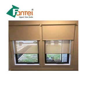 China Low Weight Blackout Blinds Fabric , Fiberglass Fabric Roll Curtain wholesale
