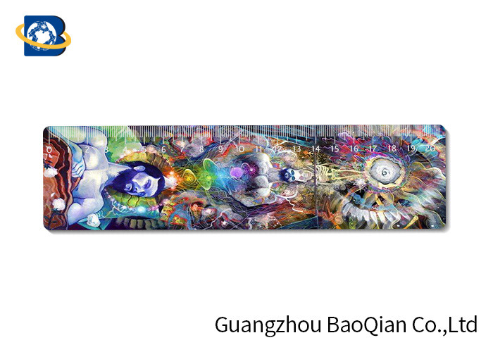 Stereoscopic Image Lenticular Ruler Flexible Plastic Material Personalized Logo