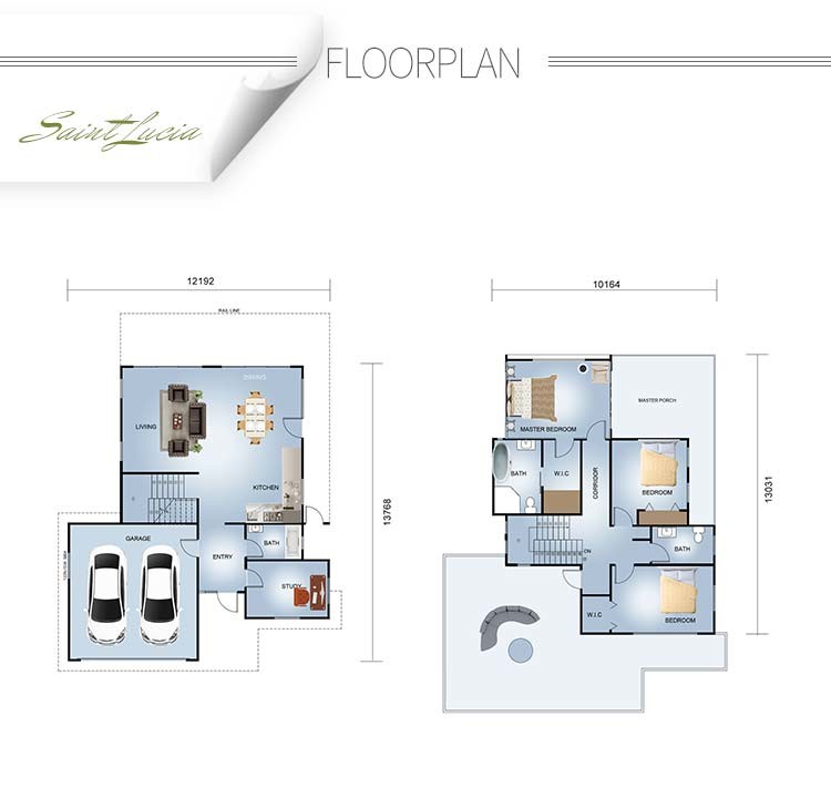 Luxurious Prefabricated Light Steel Frame Prefab Metal House Kits Prefab Home Kits