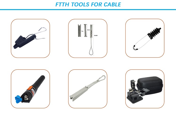 12pcs FTTH Fiber Optic Tools Kit Stainless Steel Material Multifunctional