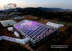 Transparent Marquee Wedding Tent With Glass Walls For 1000 People Anniversary