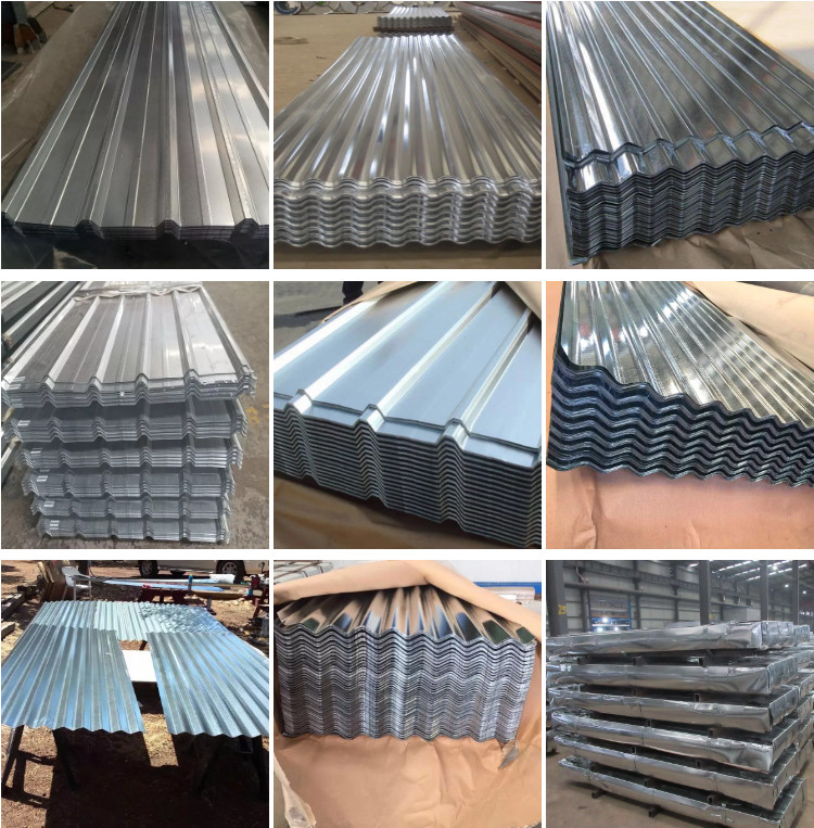 Dx51d Hot Dipped Gi Corrugated Roofing Sheet with Regular spangle