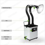 High Efficiency nail salon fume extractor Smoke Absorber With Oil Absorbing