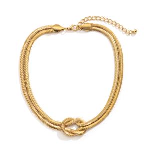 China length 45cm Twisted Gold Chain Necklace Multipurpose Reusable wholesale