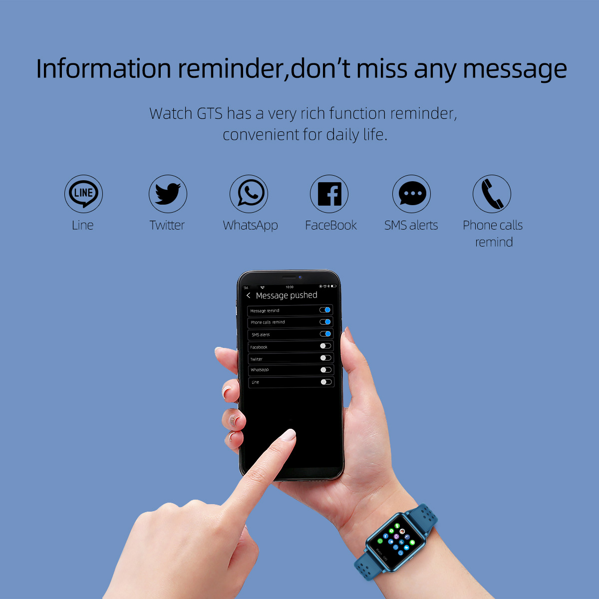 P8 BLE Calling Smartwatch 320x240 Screen For Apple Smart Watch V8 Zeblaze Thor Strap