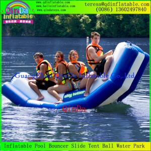 China Popular Inflatable Water Teeterboard Water Seesaw Floating Inflatable Totter For Sale wholesale