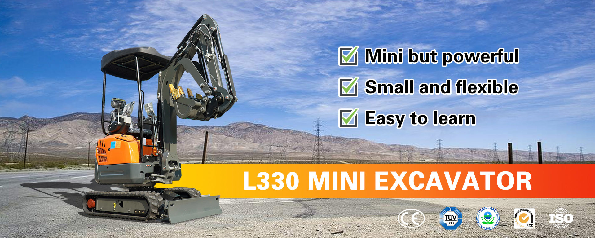 Mini Small Micro Digger Excavator Anti Collision 2 Ton Mini Excavator