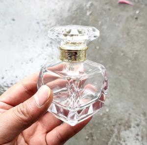 China Cosmetic Silver 50ml Crimp Spray Pump Perfume Spray Bottle OEM wholesale