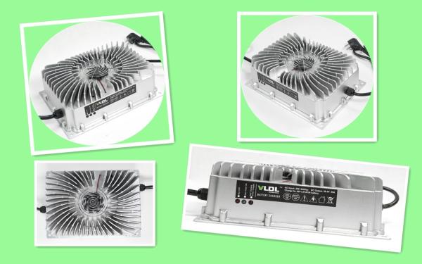 Waterproof Lead Acid And Lithium Battery Charger 48V 54.6V 58.4V 20A 25A 1500