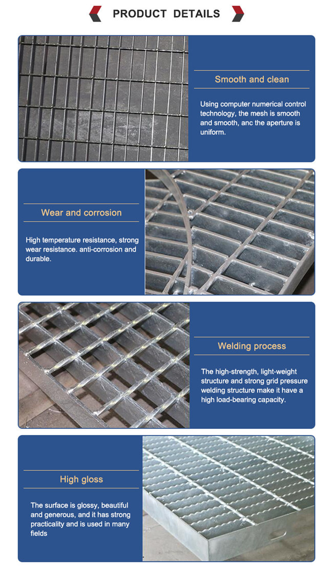 Hot Dipped Lightweight Walkway Aluminum Bar Grating ODM Anti Corrosion