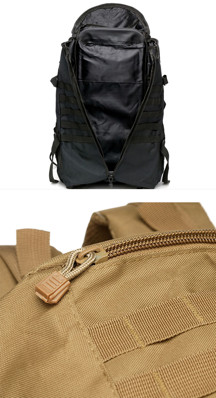 Multicolor 60*38*29cm Outdoor Training Camping Waterproof Backpack With Molle System