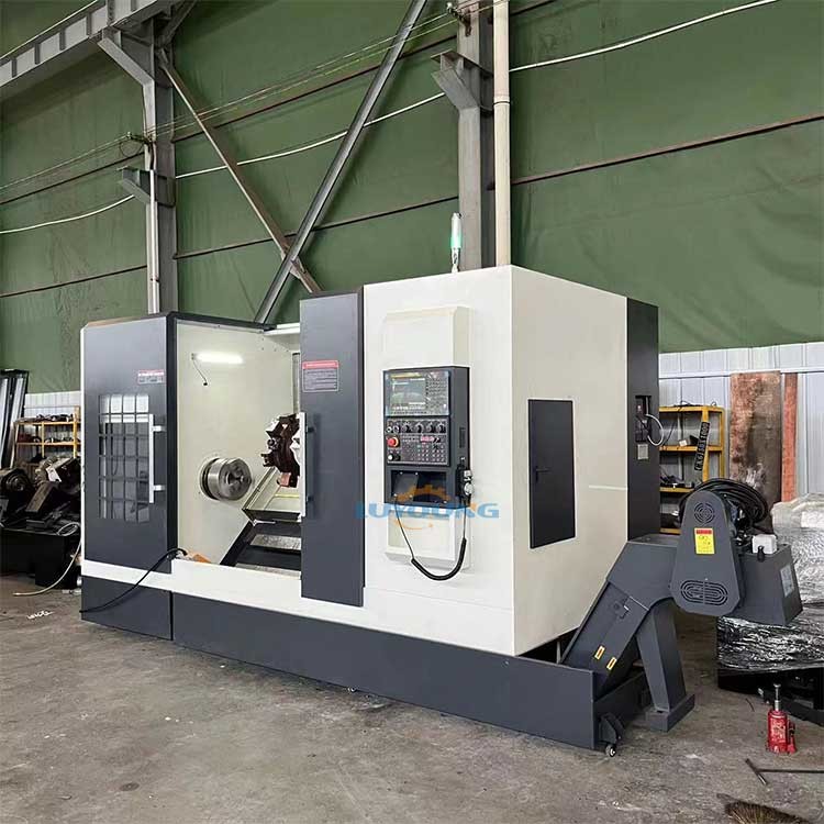 High Quality Metal slant bed cnc lathe machine With Living Turret