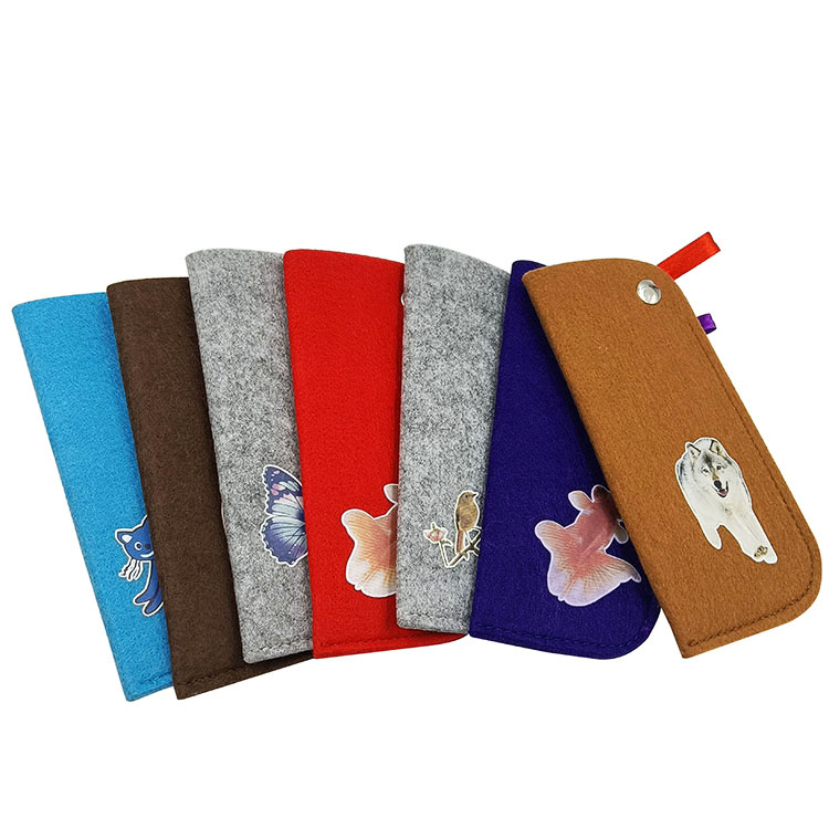 Unisex Felt Glasses Bag Custom Sunglasses Case Easy To Carry