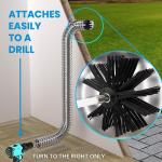 16 Feet Chimney Cleaning Brush 0.6KG For Dryer Vent Cleaning