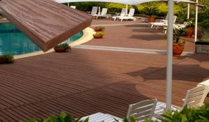 China Floor WPC Composite Decking With 70% PVC Powder and 30% Bamboo Powder wholesale