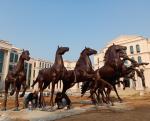 Garden bronze horse sculptures metal horse statues,casting bronze statues, China