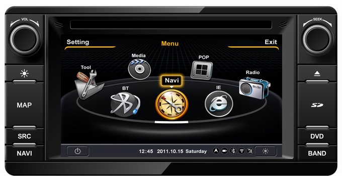 6.2 inch digital touch screen for Mitsubishi Outlander 2013 S100 with 3G /wifi autoradio OCB-230