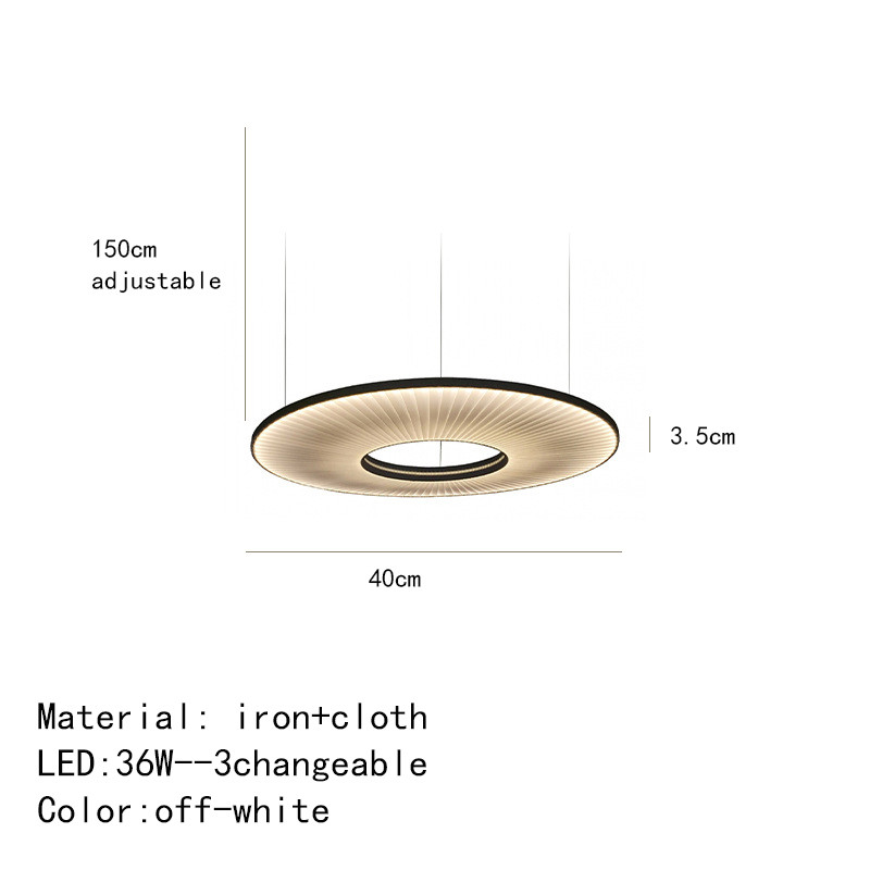 Modern Fabric Pendant Light Designer Iris Pendant Lamp For Living Room Hotel Lobby Chandelier(WH-AP-538)