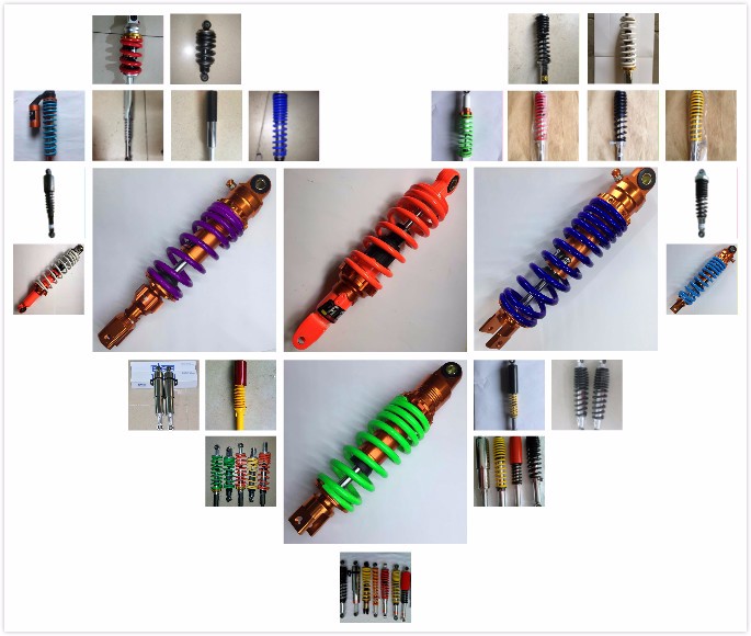 Blue Motorcycle Dirt Pit Bike 310mm Rear Suspension Air Shock Absorber