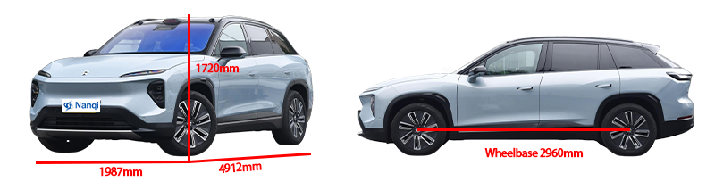 Luxury Safety NIO ES7 5 Seater Electric SUV 653Ps 200Km/H Big Space