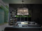 Crystal chandeliers pendant lights retro suspended ceiling lighting interior