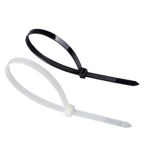 China Plastic 4*150mm 104kpa Self Locking Nylon Cable Zip Ties White Black wholesale