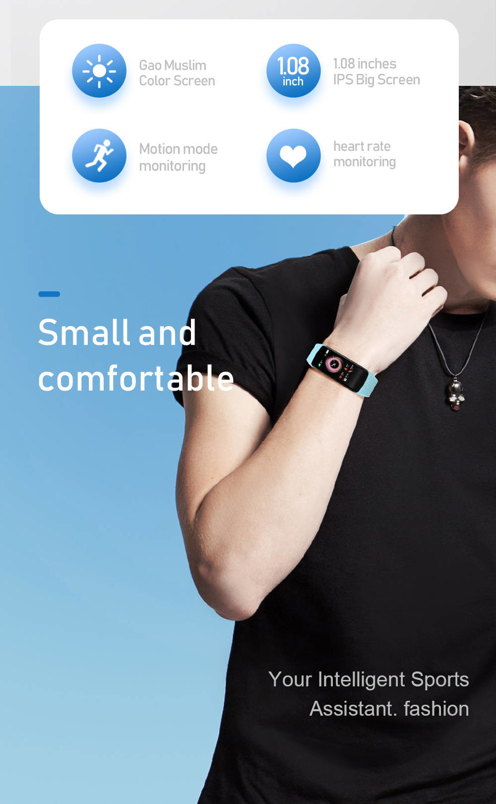 Calorie Monitoring Wristband Fitness Tracker Weather Temperature Sports Sharing