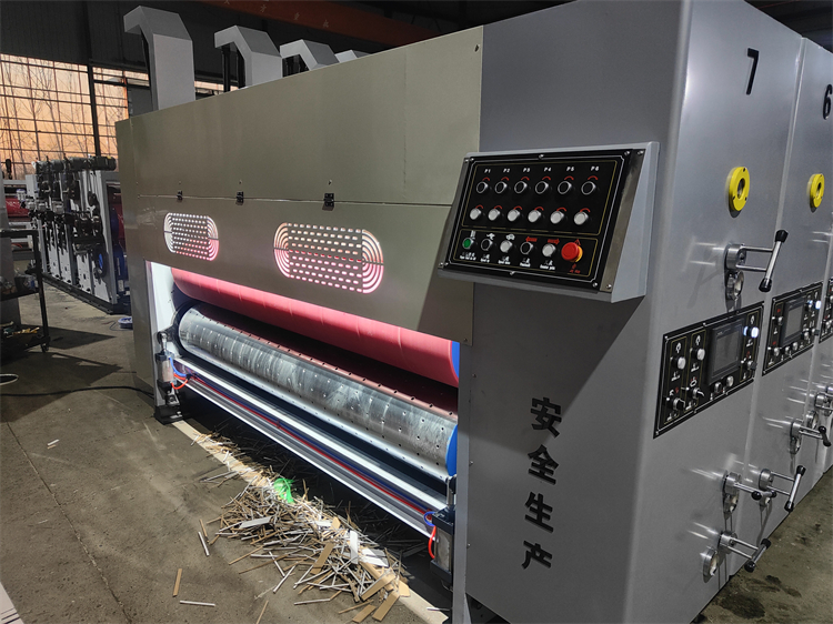 220V Corrugated Carton Box Flexo Printer Cardboard Printing Die Cutting Machine With Slotter And Die-cutter